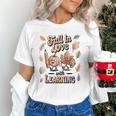 Fall In Love With Learning Teacher Autumn School Women's T-Shirt, gift for family, gift for coworker Fall In Love With Learning Teacher Autumn School Women's T-Shirt, gift for family, gift for coworker