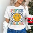 Fifth Grade Team Teachers Boys Girls Retro Smile 5th Grade Women's T-Shirt, gift for family, gift for coworker