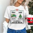 First Educate Then Celebrate Christmas Teacher Winter Break Women's T-Shirt, gift for family, gift for coworker First Educate Then Celebrate Christmas Teacher Winter Break Women's T-Shirt, gift for family, gift for coworker