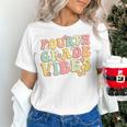 Fourth Grade Vibes Hello Team 4th Grade Teacher Kids Retro Women's T-Shirt, 4th Grade Teacher Shirts, gift for family, gift for coworker