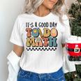 Good Day To Do Math Teacher Vintage Groovy Nerd Women Men Women's T-Shirt, Groovy Teacher Shirts, gift for family, gift for coworker
