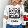 Halloween Science Teacher Prisoner Costume Women's T-Shirt, Science Teacher Shirts, gift for family, gift for coworker Halloween Science Teacher Prisoner Costume Women's T-Shirt, Science Teacher Shirts, gift for family, gift for coworker