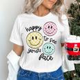 Happy To See Your Face Smile Face Teacher Back To School Women's T-Shirt, gift for family, gift for coworker Happy To See Your Face Smile Face Teacher Back To School Women's T-Shirt, gift for family, gift for coworker