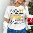 Hello Pre-K Preschool Back To School First Day Teacher Kids Women's T-Shirt, gift for family, gift for coworker Hello Pre-K Preschool Back To School First Day Teacher Kids Women's T-Shirt, gift for family, gift for coworker