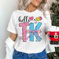 Hello TK Transitional Kindergarten Back To School Teacher Women's T-Shirt, gift for family, gift for coworker Hello TK Transitional Kindergarten Back To School Teacher Women's T-Shirt, gift for family, gift for coworker