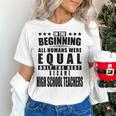 High School Teacher Personalized Women's T-Shirt, gift for family, gift for coworker