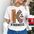 K Is For Kindness Unity Day Teacher Kids Women's T-Shirt, gift for family, gift for coworker