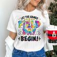 Let The Games Field Day Begin Tie Dye Adults Teacher Kids Women's T-Shirt, gift for family, gift for coworker