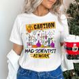 Mad Scientist Halloween Costume Science Teacher Women's T-Shirt, Science Teacher Shirts, gift for family, gift for coworker