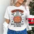 Mad Scientist Pumpkin Science Teacher Halloween Costume Kids Women's T-Shirt, Science Teacher Shirts, gift for family, gift for coworker
