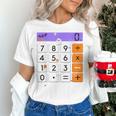 Math Teacher Halloween Costume Calculator Math Pun Women's T-Shirt, gift for family, gift for coworker