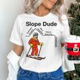 Nerdy Slope Dude Geometry Algebra Math Teacher Women's T-Shirt, gift for family, gift for coworker