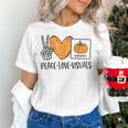 Peace Love Visuals Sped Teacher Pumpkin Skeleton Halloween Women's T-Shirt, gift for family, gift for coworker Peace Love Visuals Sped Teacher Pumpkin Skeleton Halloween Women's T-Shirt, gift for family, gift for coworker