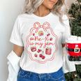 Preschool Pre-K Is My Jam Strawberry Girl Teacher Kids Women's T-Shirt, gift for family, gift for coworker
