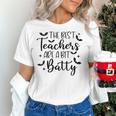 Retro The Best Teachers Are A Bit Batty Halloween Teacher Women's T-Shirt, gift for family, gift for coworker Retro The Best Teachers Are A Bit Batty Halloween Teacher Women's T-Shirt, gift for family, gift for coworker