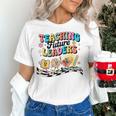 Retro Teaching Future Leaders Groovy Teacher Back To School Women's T-Shirt, Future Teacher Shirts, Groovy Teacher Shirts, gift for family, gift for coworker Retro Teaching Future Leaders Groovy Teacher Back To School Women's T-Shirt, Future Teacher Shirts, Groovy Teacher Shirts, gift for family, gift for coworker