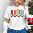 Rock Abcd Back To School Abcd Preschool Teacher Appreciation Women's T-Shirt, gift for family, gift for coworker Rock Abcd Back To School Abcd Preschool Teacher Appreciation Women's T-Shirt, gift for family, gift for coworker