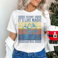 Science It's Like Magic But Real Science Teacher Geek Nerd Women's T-Shirt, Science Teacher Shirts, gift for family, gift for coworker Science It's Like Magic But Real Science Teacher Geek Nerd Women's T-Shirt, Science Teacher Shirts, gift for family, gift for coworker
