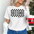 Second Grade Checkered Teacher 1st Day Back To School Women Women's T-Shirt, gift for family, gift for coworker Second Grade Checkered Teacher 1st Day Back To School Women Women's T-Shirt, gift for family, gift for coworker