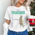I Am A Teacher Alcoholic Cat Beer Feline Men Women Women's T-Shirt, gift for family, gift for coworker