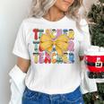 Teacher Pencil Coquette Bow Back To School Teacher Women's T-Shirt, gift for family, gift for coworker