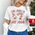 Teaching My Boos Cute Spooky Ghost Teacher Halloween Women Women's T-Shirt, gift for family, gift for coworker