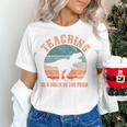 Teaching Is A Walk In The Park Teacher T-Rex Retro Women's T-Shirt, gift for family, gift for coworker Teaching Is A Walk In The Park Teacher T-Rex Retro Women's T-Shirt, gift for family, gift for coworker