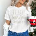 Vintage Teach Love Inspire Red For Ed Teacher Supporter Men Women Girls Kids Women's T-Shirt, gift for family, gift for coworker