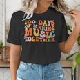 100 Days Of School Music Teacher Women's T-Shirt, funny gift