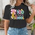 100 Days Of School Preppy 100th Day Of School Teachers Girls Women's T-Shirt, funny gift