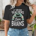1st Grade Teachers Love Brains Shirt Halloween Teacher Women's T-Shirt, funny gift 1st Grade Teachers Love Brains Shirt Halloween Teacher Women's T-Shirt, funny gift