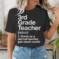 3rd Grade Teacher Definition Back To School First Day Women's T-Shirt, First Grade Teacher Shirts, funny gift 3rd Grade Teacher Definition Back To School First Day Women's T-Shirt, First Grade Teacher Shirts, funny gift