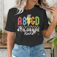 4th Grade Rocks ABCD Back To School Rock Teachers Women's T-Shirt, funny gift 4th Grade Rocks ABCD Back To School Rock Teachers Women's T-Shirt, funny gift