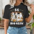 5K Boo Crew Halloween Teacher K5 Floral Ghost Trick Or Teach Women's T-Shirt, funny gift 5K Boo Crew Halloween Teacher K5 Floral Ghost Trick Or Teach Women's T-Shirt, funny gift