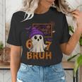 67 Teacher Halloween Ghost Six Seven Meme Math Equation Bruh Women's T-Shirt, funny gift 67 Teacher Halloween Ghost Six Seven Meme Math Equation Bruh Women's T-Shirt, funny gift