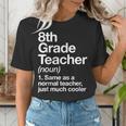 8th Grade Teacher Definition Back To School First Day Women's T-Shirt, First Grade Teacher Shirts, funny gift 8th Grade Teacher Definition Back To School First Day Women's T-Shirt, First Grade Teacher Shirts, funny gift