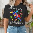 Autism Awareness Teacher I Teach Awesome Superheroes Women's T-Shirt, funny gift