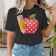 Back To School Pencil And Apple Teacher Student Women's T-Shirt, funny gift Back To School Pencil And Apple Teacher Student Women's T-Shirt, funny gift