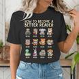 How To Become A Better Reader Animals Reading Teacher Women's T-Shirt, funny gift How To Become A Better Reader Animals Reading Teacher Women's T-Shirt, funny gift