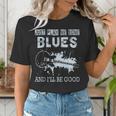 Blues Music Band Lover Vintage Guitar Teacher Blues Women's T-Shirt, funny gift
