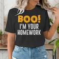 Boo I'm Your Homework Halloween Teacher Costume Women's T-Shirt, funny gift Boo I'm Your Homework Halloween Teacher Costume Women's T-Shirt, funny gift