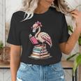 Book Lover Cute Flamingo Reading Teacher Librarian Women Women's T-Shirt, funny gift