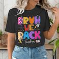Bruh We Back Teachers First Day Back To School Teachers Women's T-Shirt, funny gift