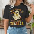 You Can't Scare Me I'm A Math Teacher Halloween Ghost Groovy Women's T-Shirt, Groovy Teacher Shirts, funny gift You Can't Scare Me I'm A Math Teacher Halloween Ghost Groovy Women's T-Shirt, Groovy Teacher Shirts, funny gift