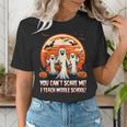 You Can't Scare Me I Teach Middle School Teacher Halloween Women's T-Shirt, funny gift