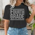 Checkered Fourth Grade Teacher Team Crew Back To School Women's T-Shirt, funny gift Checkered Fourth Grade Teacher Team Crew Back To School Women's T-Shirt, funny gift