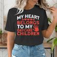 Childcare My Heart Belongs To Children Daycare Teacher Men Women Women's T-Shirt, funny gift