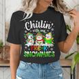 Chillin With My Pre-K Snowmies Christmas Teacher Xmas Women's T-Shirt, funny gift Chillin With My Pre-K Snowmies Christmas Teacher Xmas Women's T-Shirt, funny gift