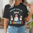 Chillin With My Sped Snowmies Teacher Student Christmas Women's T-Shirt, funny gift Chillin With My Sped Snowmies Teacher Student Christmas Women's T-Shirt, funny gift