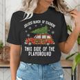 Christmas Teacher Squad Festive Car Tree Lights Xmas Women's T-Shirt, funny gift Christmas Teacher Squad Festive Car Tree Lights Xmas Women's T-Shirt, funny gift